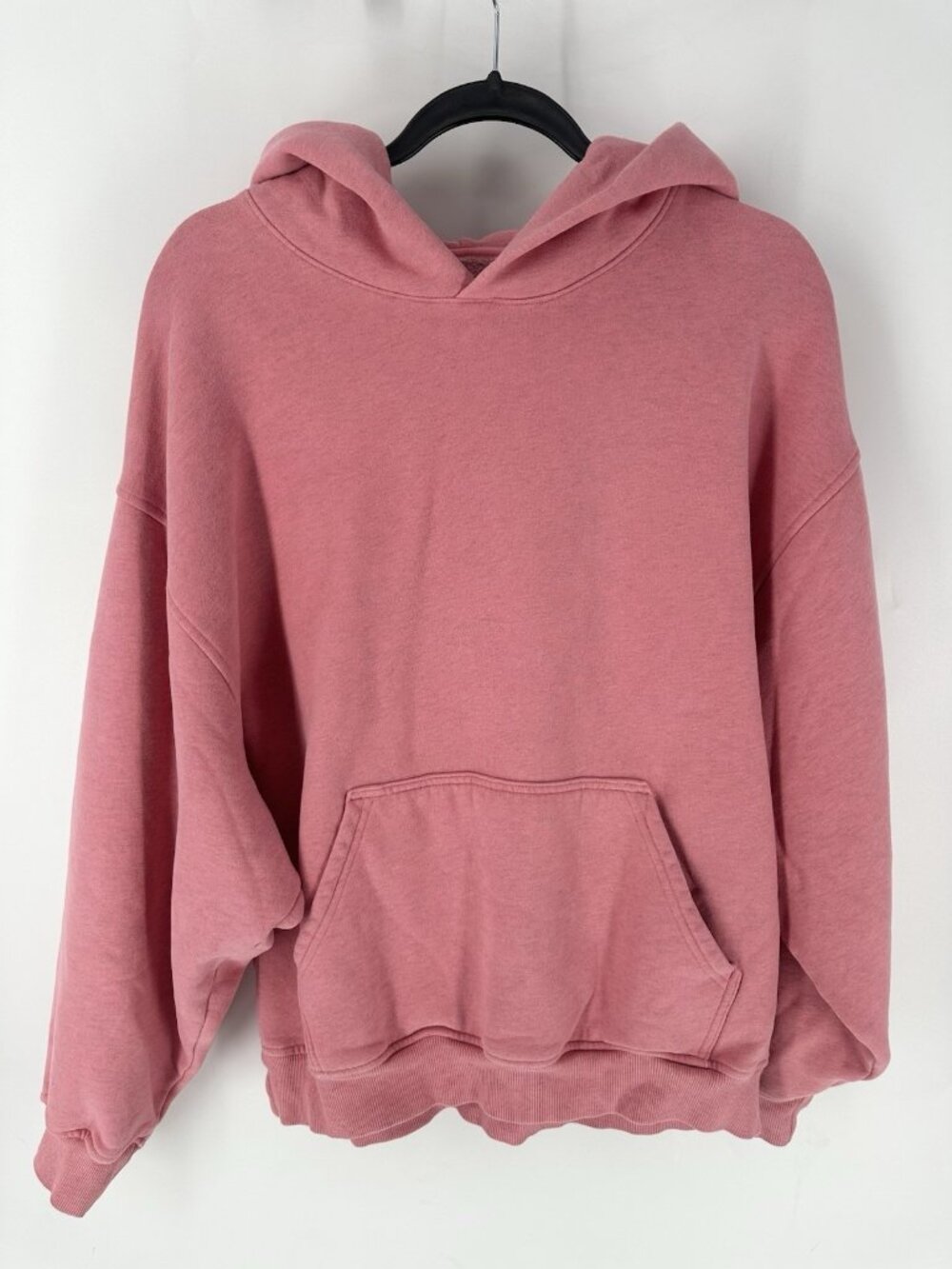 Aritzia TNA Sweat Fleece Pink Cozy Boyfriend Hoodie Sweatshirt Women’s 3 M/L EUC